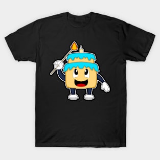 Cake Birthday Candle T-Shirt